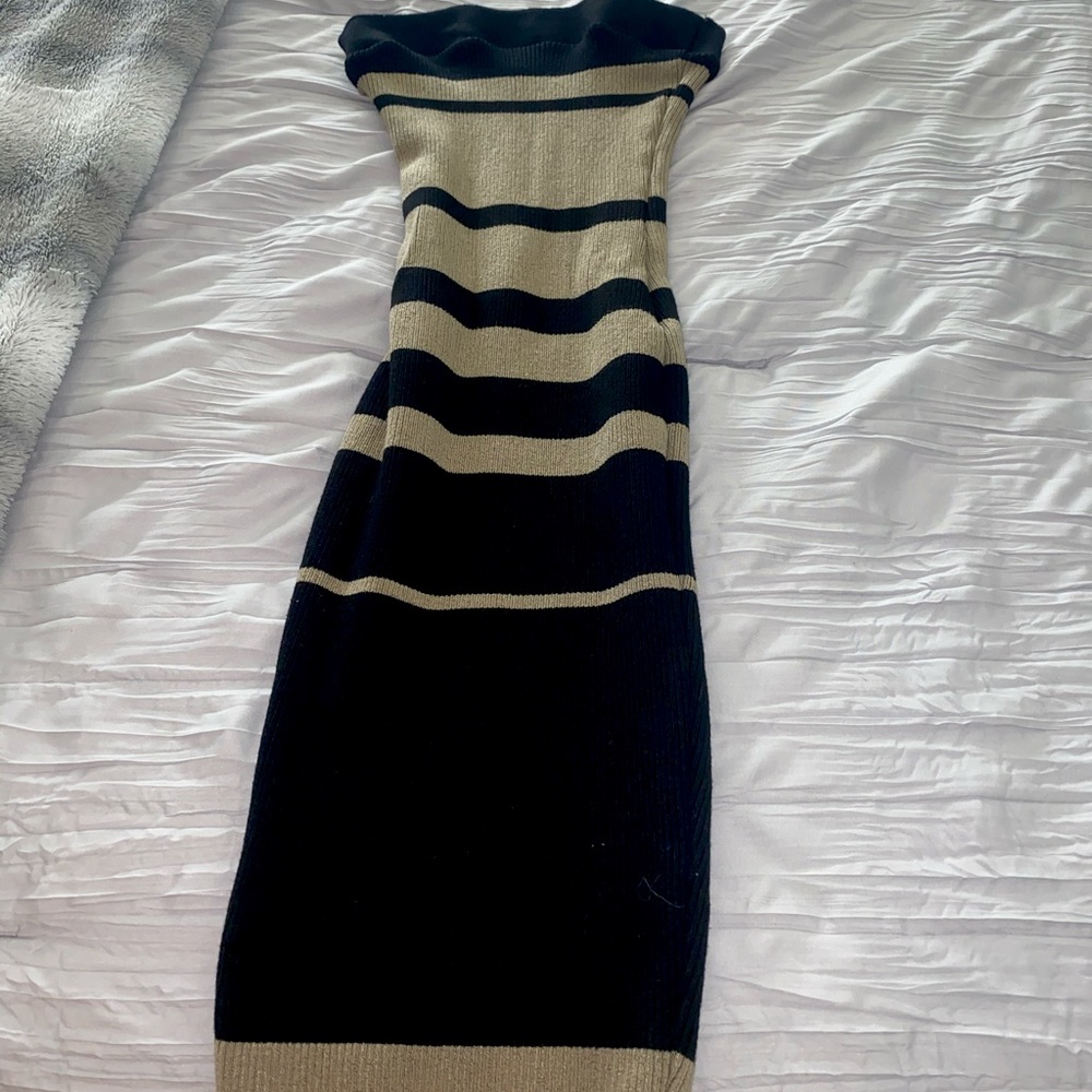 Fashion Nova Fitted Stripped Dress - Picture 1 of 1